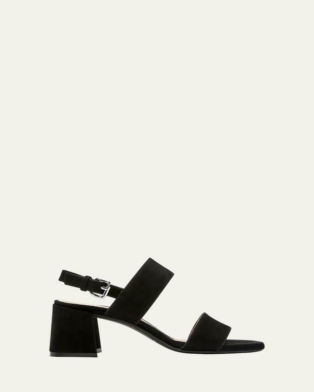 Flemming Suede Dual-Strap Slingback Sandals